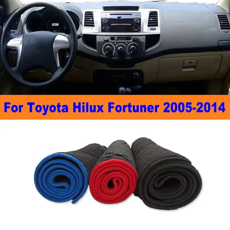

Anti-Glare Dashboard Cover Dash Mat Non-Slip Sun Shade Pad Interior Protector For Toyota Hilux SW4 Fortuner AN30 AN50 AN60 05-14