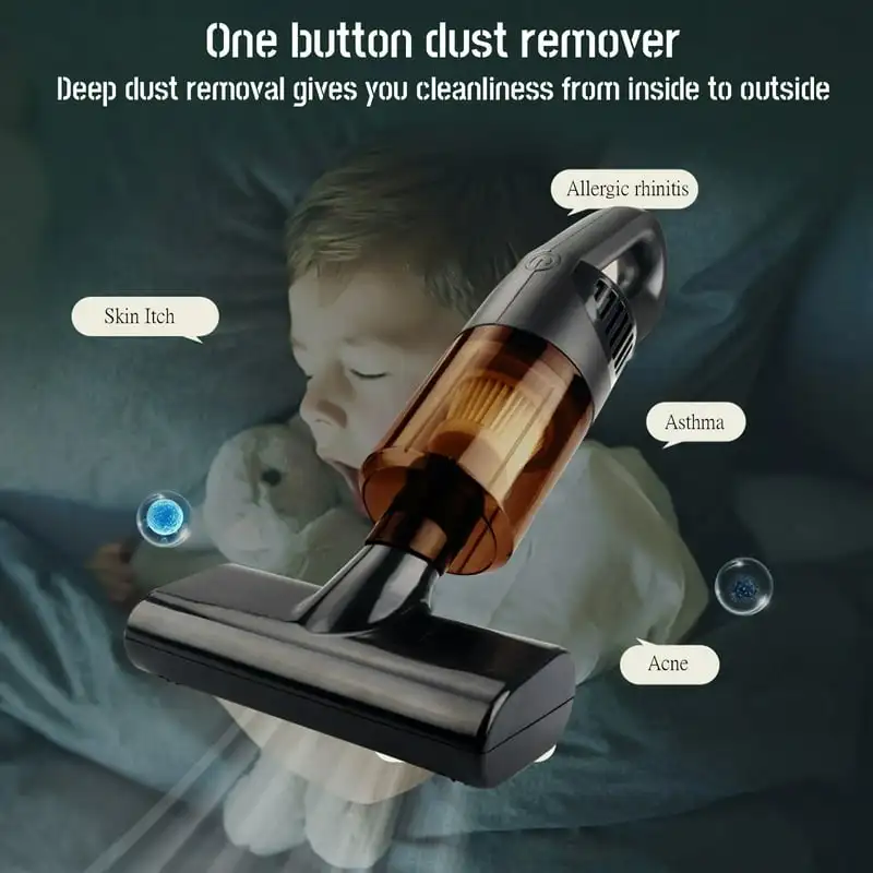 مكنسة كهربائية محمولة لإزالة العث لأريكة السرير - منظف مرتبة محمول