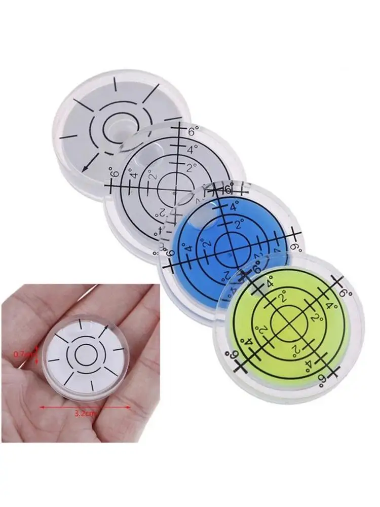 1/5 pièces 32mm bulle-bulle degré marque Mini bulle niveau 20 ° -30 ° Outils de mesure professionnels de compteur de mesure rond de précision