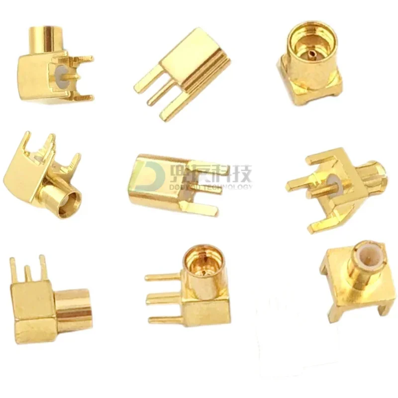 5pcs  MCX-KE-JE female seat right angle elbow female seat MMCX-KWE four pin male RF welding PCB board socket