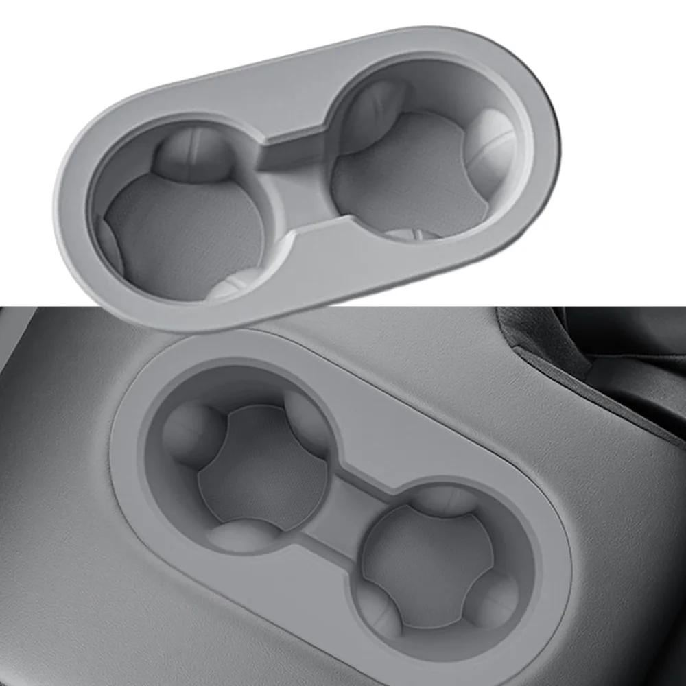 

For Tesla Model Y Juniper 2025-2026 Rear Water Cup Holder Cover Rear Seat Car Drink Coffee Milk Cup Holder interior protection