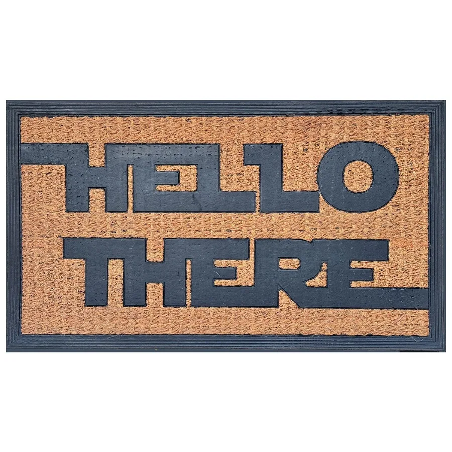 

Hello thereFunny Coir Doormat Hello There Welcome Front Porch Dr Doormat for The Entrance Way Outdoor with HeavyDuty Non Slip C