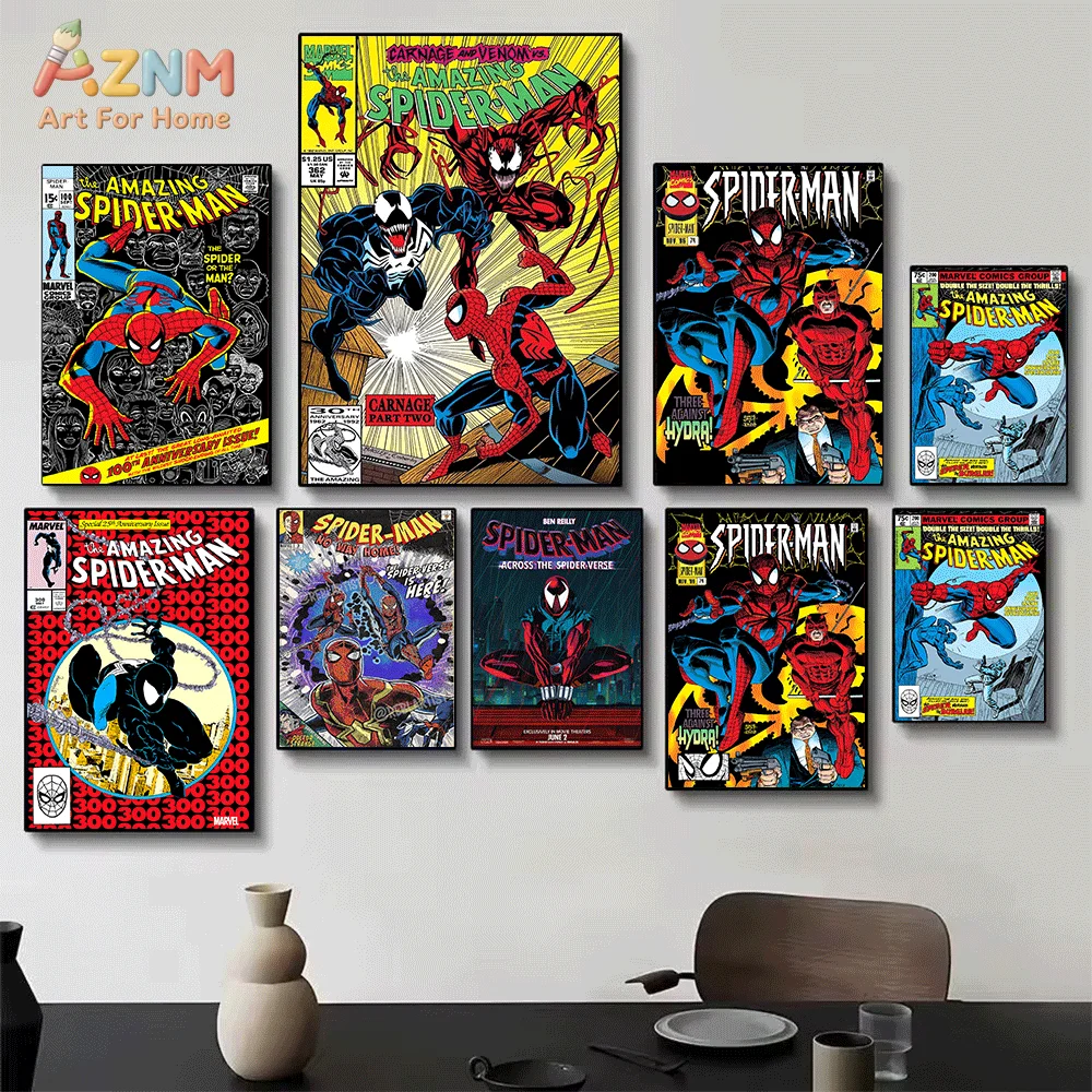 AZNM The Amazing Spider‑Man Vi - Vintage Fashion Wall Art review and price