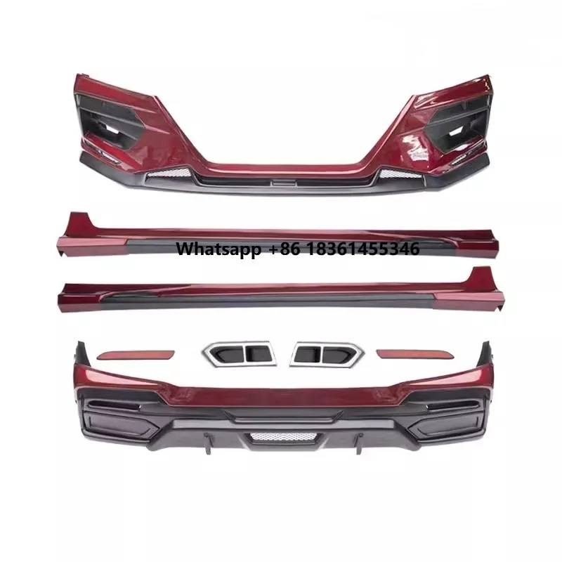 Kit de carrocería para Sylphy Sentra 2020 modificado con barniz de estufa, alerón delantero, faldones laterales y alerón trasero. Accesorios para coche.