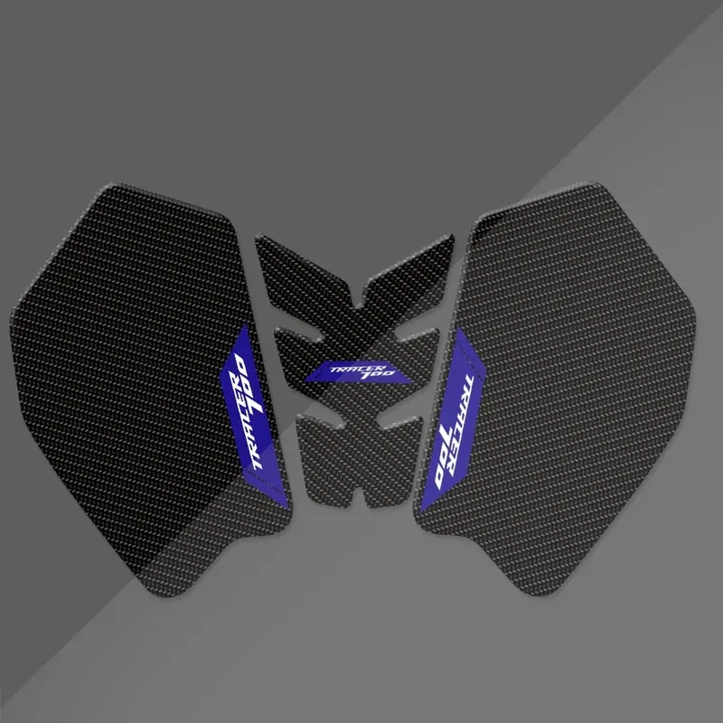 For TRACER 700 2020-2023 Fit Motorcycle Tank Pad Sticker Carbon Fiber Texture Transparent Anti-Scratch Decals