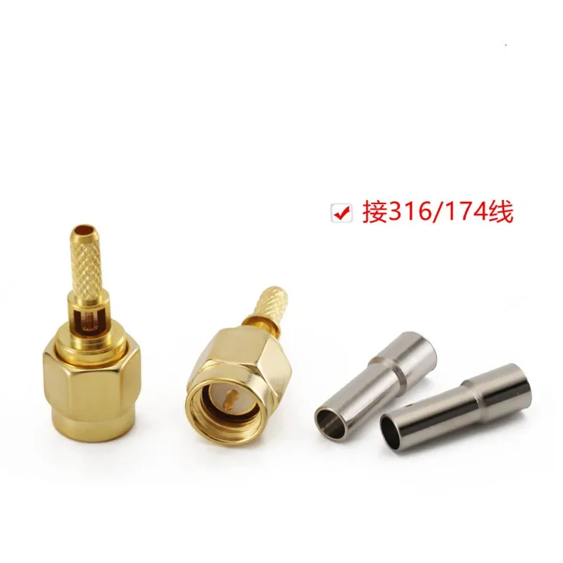 

5pcs SMA-J-1.5 Window SMA Inner Screw Inner Pin (Hole) SMA Male Joint 316 174 Wire GPS Antenna