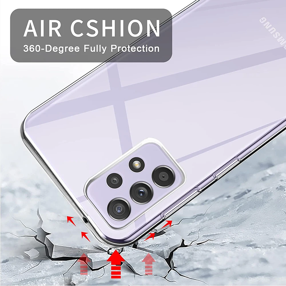 Ultra Thin Clear Phone Case For Samsung Galaxy A13 A23 A33 A53 A73 A12 A22 A32 A42 A52 A72 5G Silicone Transparent Cover Cases image 2