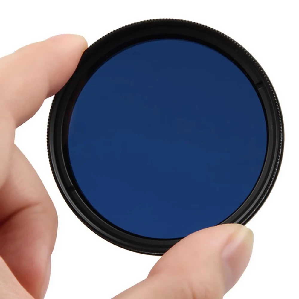 FOTGA Slim Adjustable Color Fader ND Blue Lens Filter Light Reducing 52/58/62/67/72/77mm Filter Adjustable Blue Dimming Filter