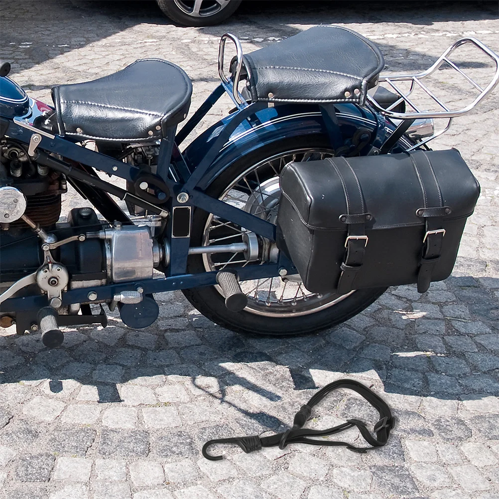 

2Pcs Motorcycle Elastic Rope Strap Adjustable Bungee Cord Luggage Binding Cargo Rack Strap Secure Motorcycle