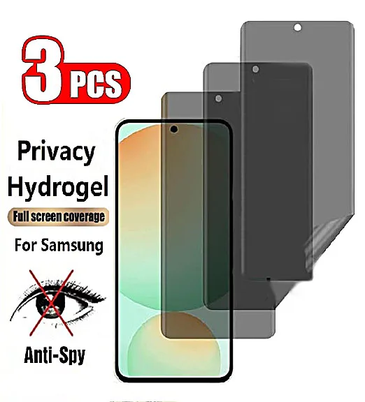 3PCS Privatsphäre Hydrogel Film Für Samsung Galaxy S23 S22 S21 Plus A36 A25 A15 A35 A26 A16 A54 a55 A56 5G Anti Spy Screen Protector