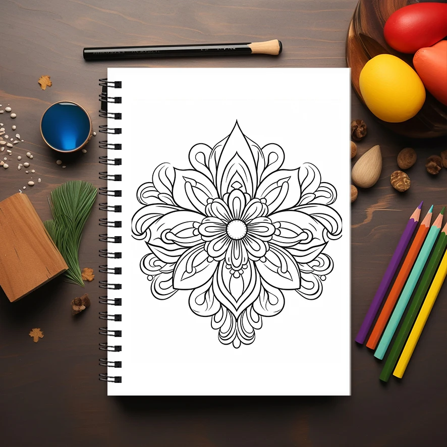 Jimsonweed Coloring Book for Adults - 8.3x 11.2 Inch 22 Page Coloring Book - Helps Reduce Stress and Ease Emotions