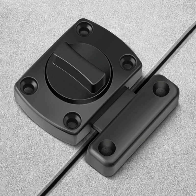 Security Double Sided Cabinet Locks Keyless Rotating Door Lock Gate Latch Anti-theft Rotate Bolt Latches Cabinet Closet