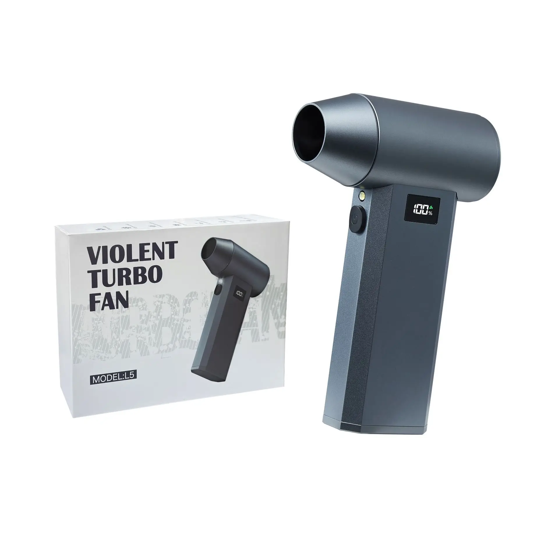 990000RPM อลูมิเนียมรุนแรงพัดลม Strong Blowing Force 240g เครื่องเป่าลมที่มีประสิทธิภาพ 4 เกียร์ปรับ Brushless Turbo Jet Blower