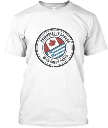 Made In Canada With Greek Parts T-Shirt Made in the USA Size S to 5XL