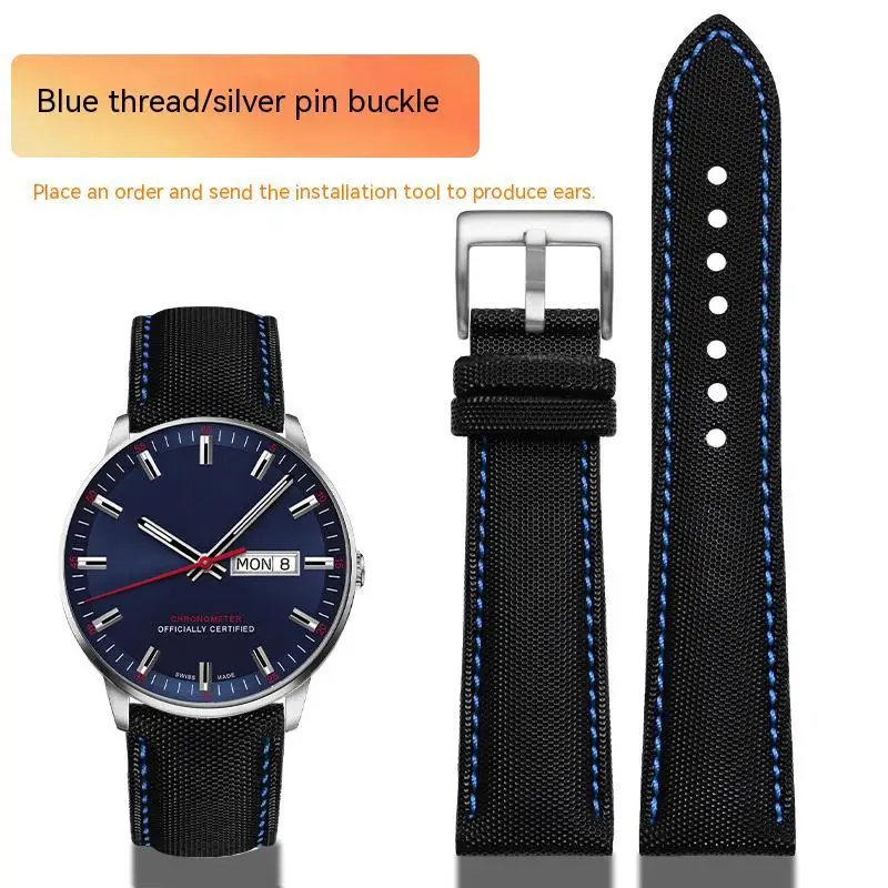 Waterproof Carbon Fiber Nylon Wrist Strap For Heuer Monaco CAW211R Mido Citizen BM8475 Watch Band 20 21 22mm Pin Buckle Bracelet