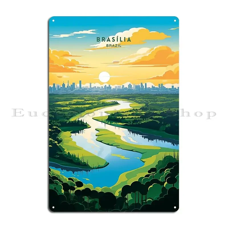 Bras%C3%Adlia Brazil S Modernist Capital Of Contrasts Metal Sign Design Vintage Kitchen Design Plaques Tin Sign Poster