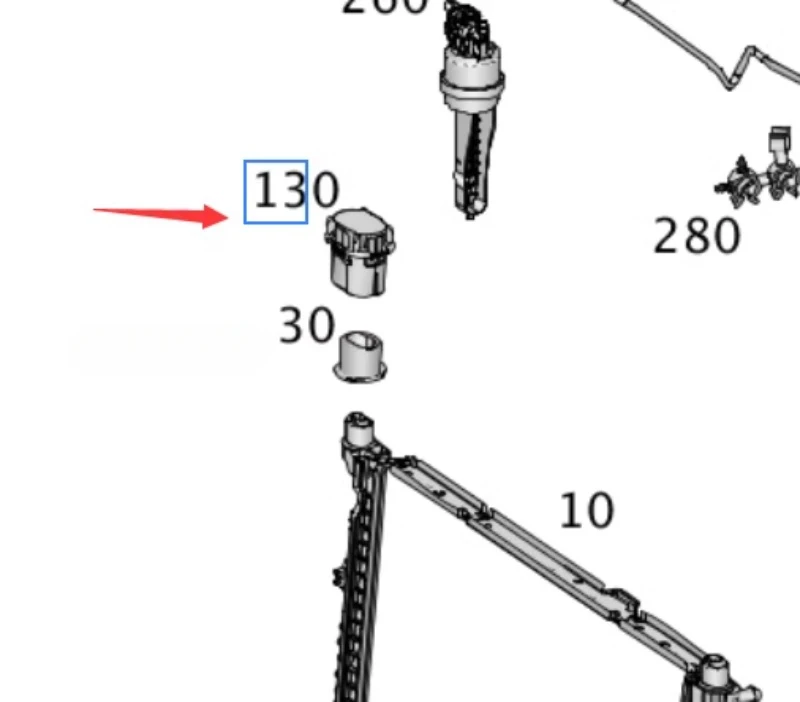 Suporte de montagem do radiador frontal esquerdo 0995040002   Para Mercedes X166 W166 W164 W251 W292 R350 GL450 2007-2016