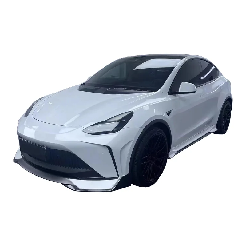 RT style front bumper rear bumper wheel arch aluminum alloy engine hood side skirt suitable for Tesl Model Y