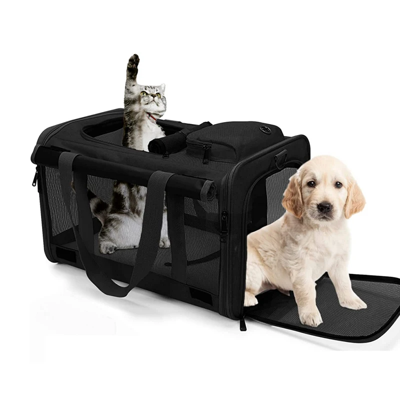 Outdoor Travel Puppy Carriers Bag Solid Cat Large Capacity Slings Portable Pet Shoulder Bags Breathable Kitty Transport Handbag