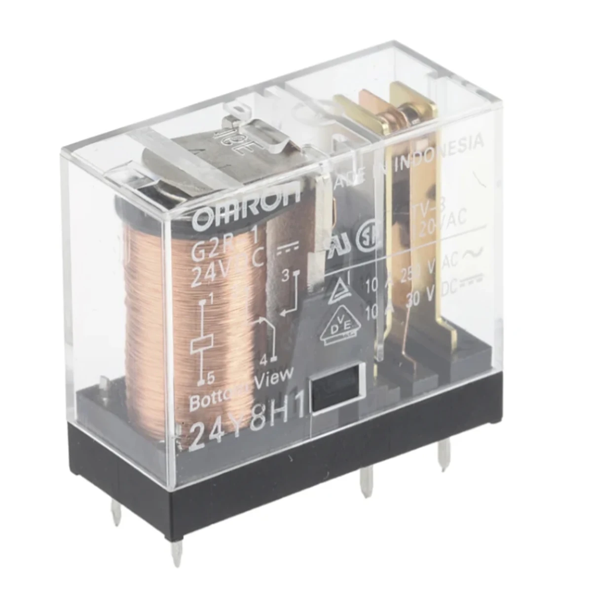 5PCS Original G2R-1-12VDC G2R-1-24VDC G2R-1 DC24 G2R-1 DC12 Power Relay 5-pin 10A 1 on/off G2R-1 12VDC 24VDC 250VAC 30VDC 120AVC