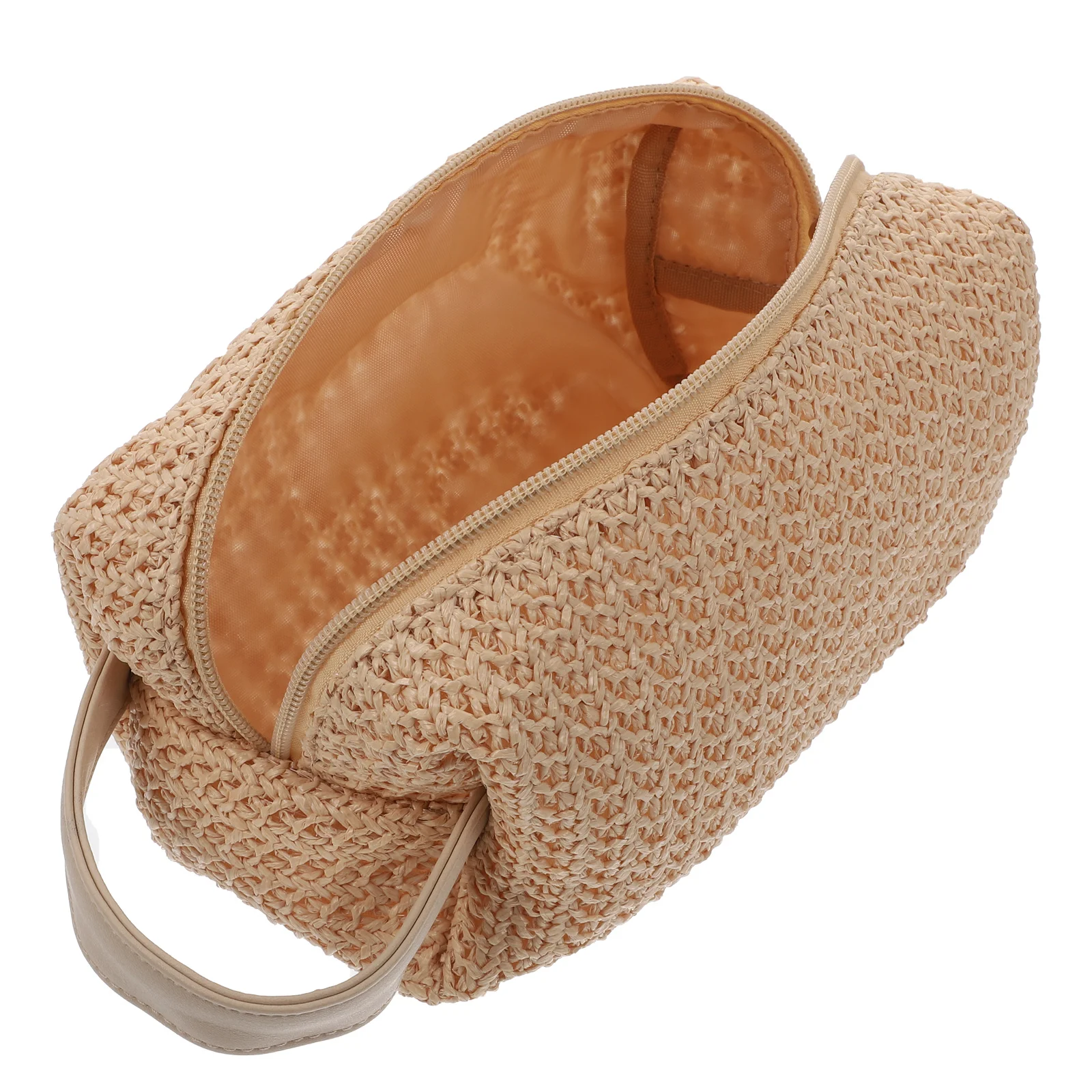 

Portable Toiletry Bag Women Handbags Straw Purses Beach PP Grass Travel Lightweight Large Capacity Summer Vacation Daily Use