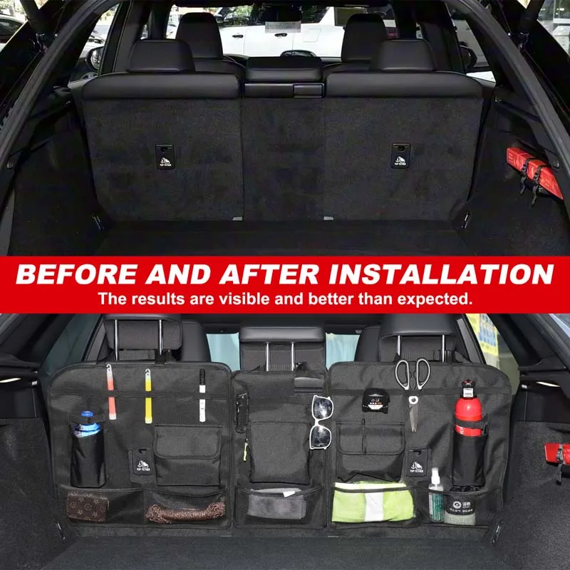 

For Lexus RX 2023+ car rear seat back storage hanging bag, trunk tool storage bag, car trunk organizing accessories