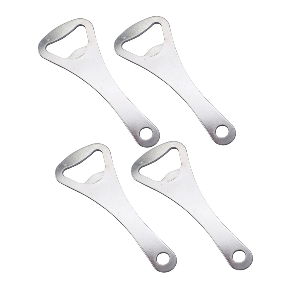 

4pcs Thickened Bottle Opener Stainless Steel Men Cap Openers Beer Can Manual Construction Portable Safe Grip Drinks Lifter