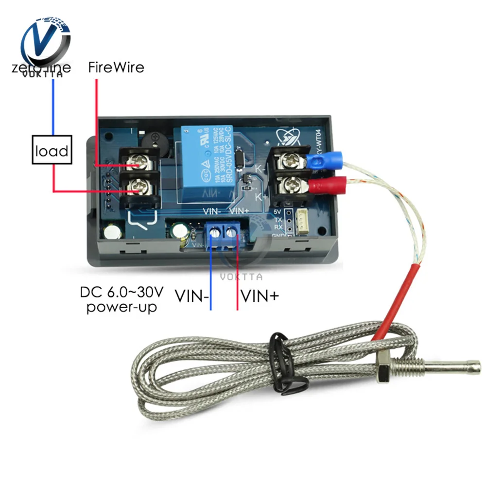 Imagem -06 - Termostato Digital com Controle Remoto Termopar tipo k Alta Temperatura Wifi-99 a 999 Graus Xy-wt04 Wt04-w