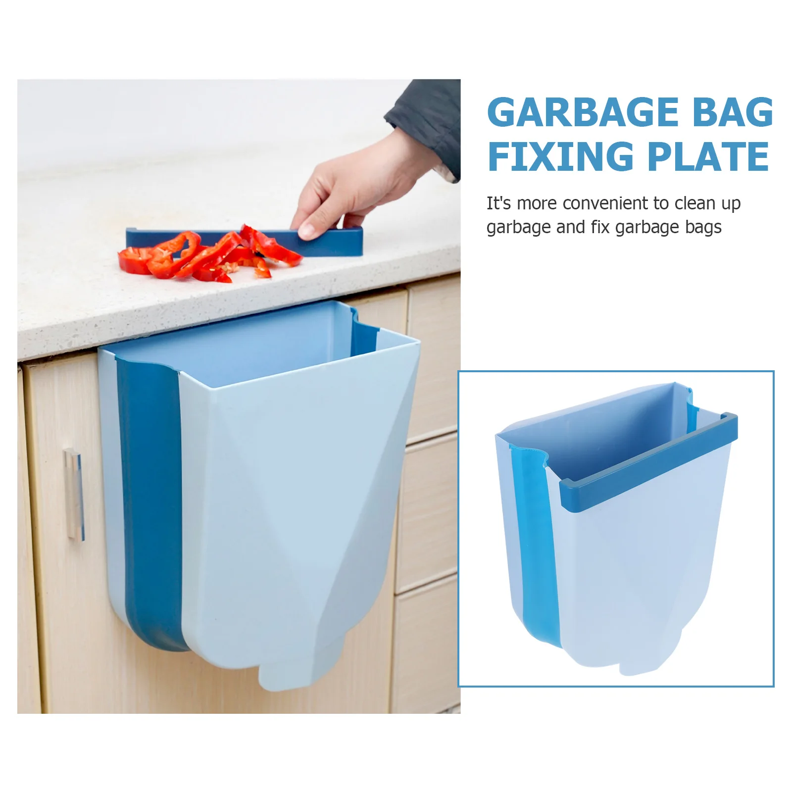 

1pc Design For Home Office Garbage Bin Kitchen Trash Storage Bin Can Bedroom Trash Storage Container