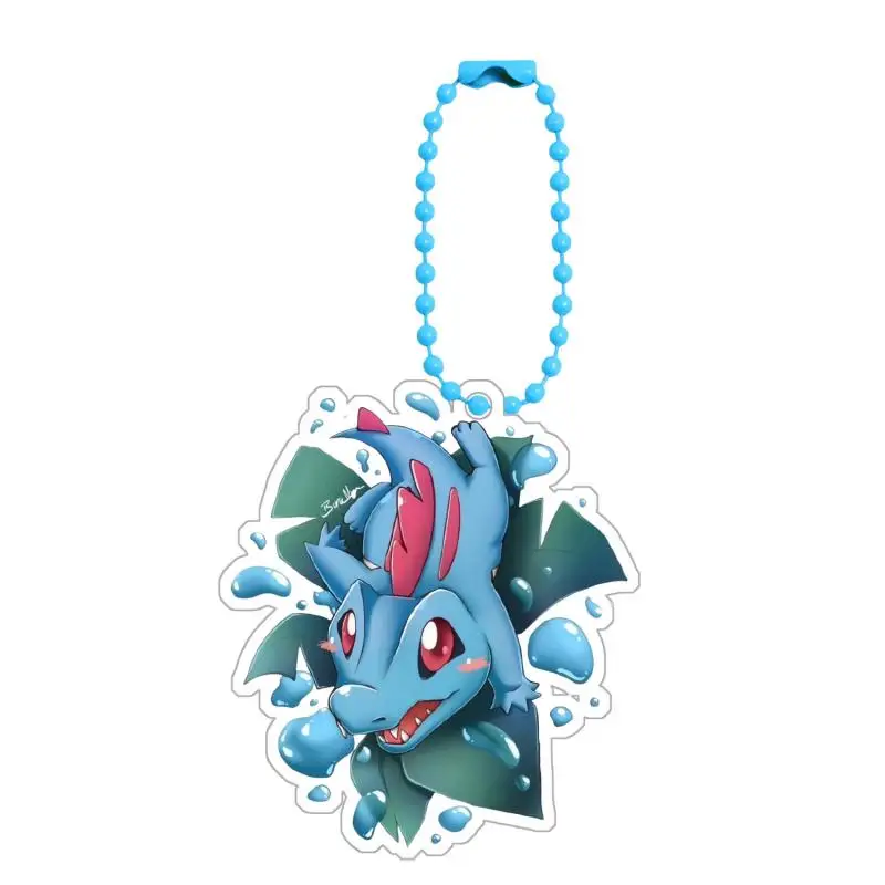 Anime Fuecoco Sleutelhangers Chikorita Sprigatito Quaxly Scorbunny Cyndaquil Diy Acryl Actie Speelgoed Figuren Game Collection Hanger