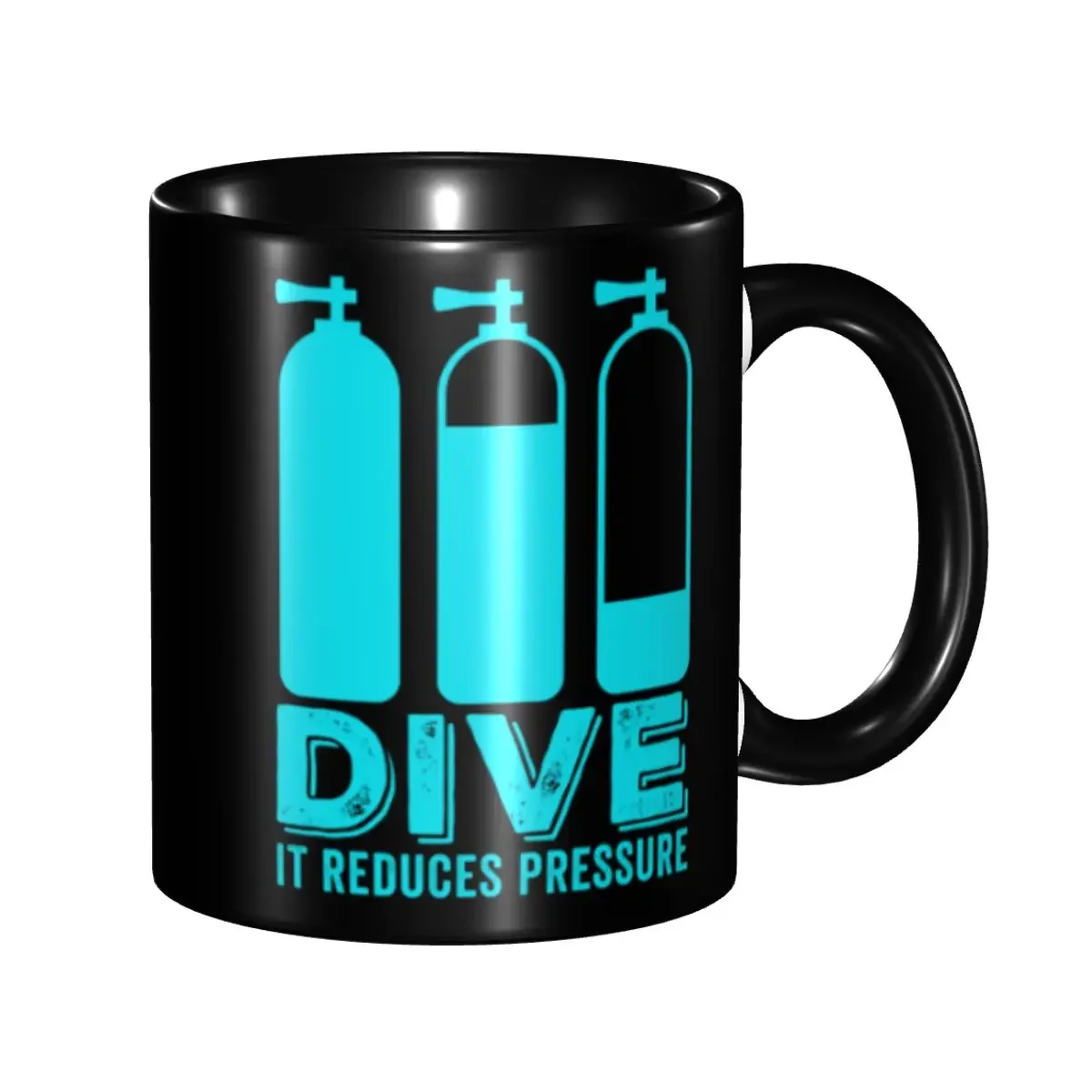 Personalized Dive Diver Scuba Diving Mugs DIY Ceramic Tea Milk Coffee Cup