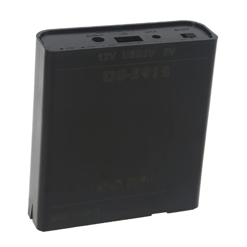 USB 5V + for DC 9V + 12V DIY 18650 Battery UPS Box for Car DVR WiFi Router Modem Speaker CCTV Camera Spaeker