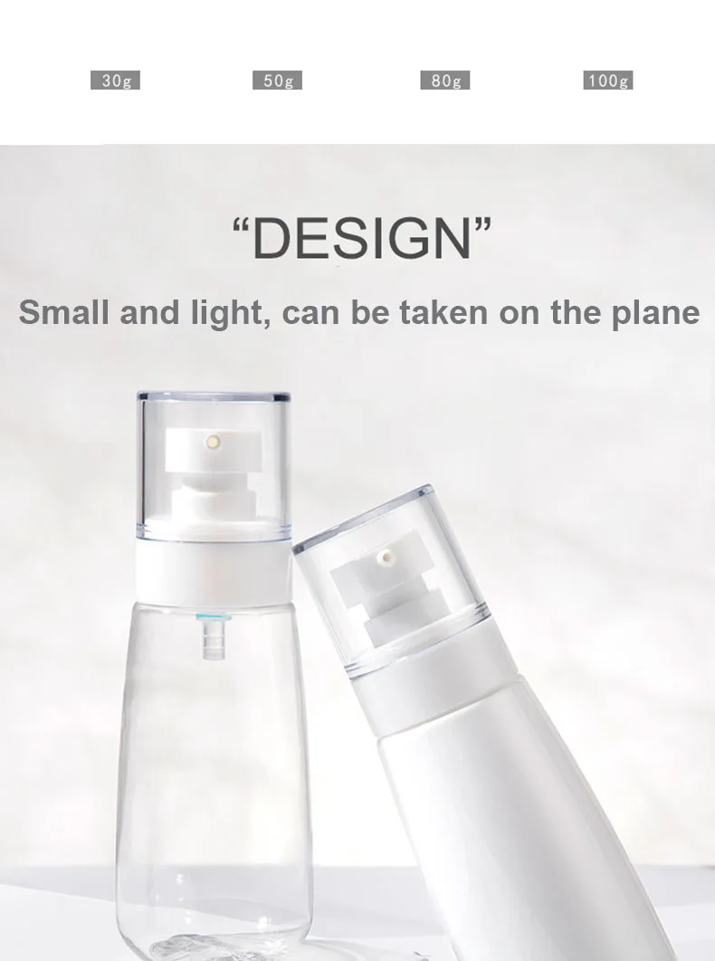 1PC UPG/PETG Creme Flasche Kunststoff Lotion Gel Sonnencreme Gesicht Waschen Pumpe Nachfüllbare Reise Dispenser Kosmetische Container Hautpflege – Detail 3