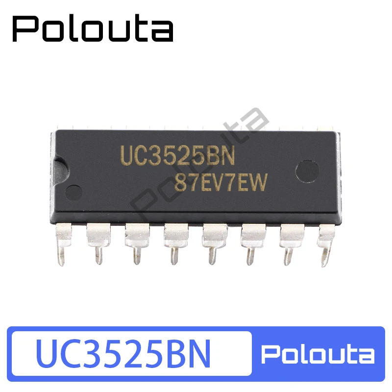 Polouta UC3525AN UC3525BN DIP-16 Straight Plug Adjustment Pulse Width Modulator Chips Integrated Circuits Electronic Components