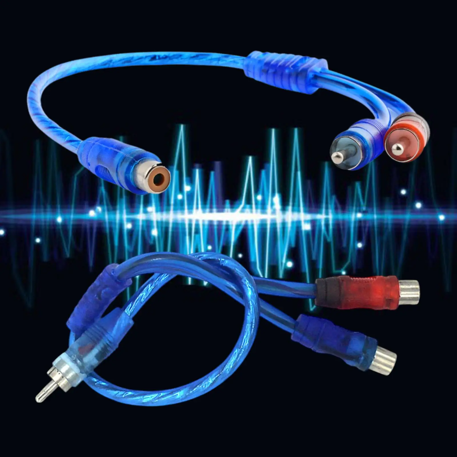 Cabo de áudio RCA Divisor RCA Adaptador de cabo divisor RCA para subwoofer estéreo