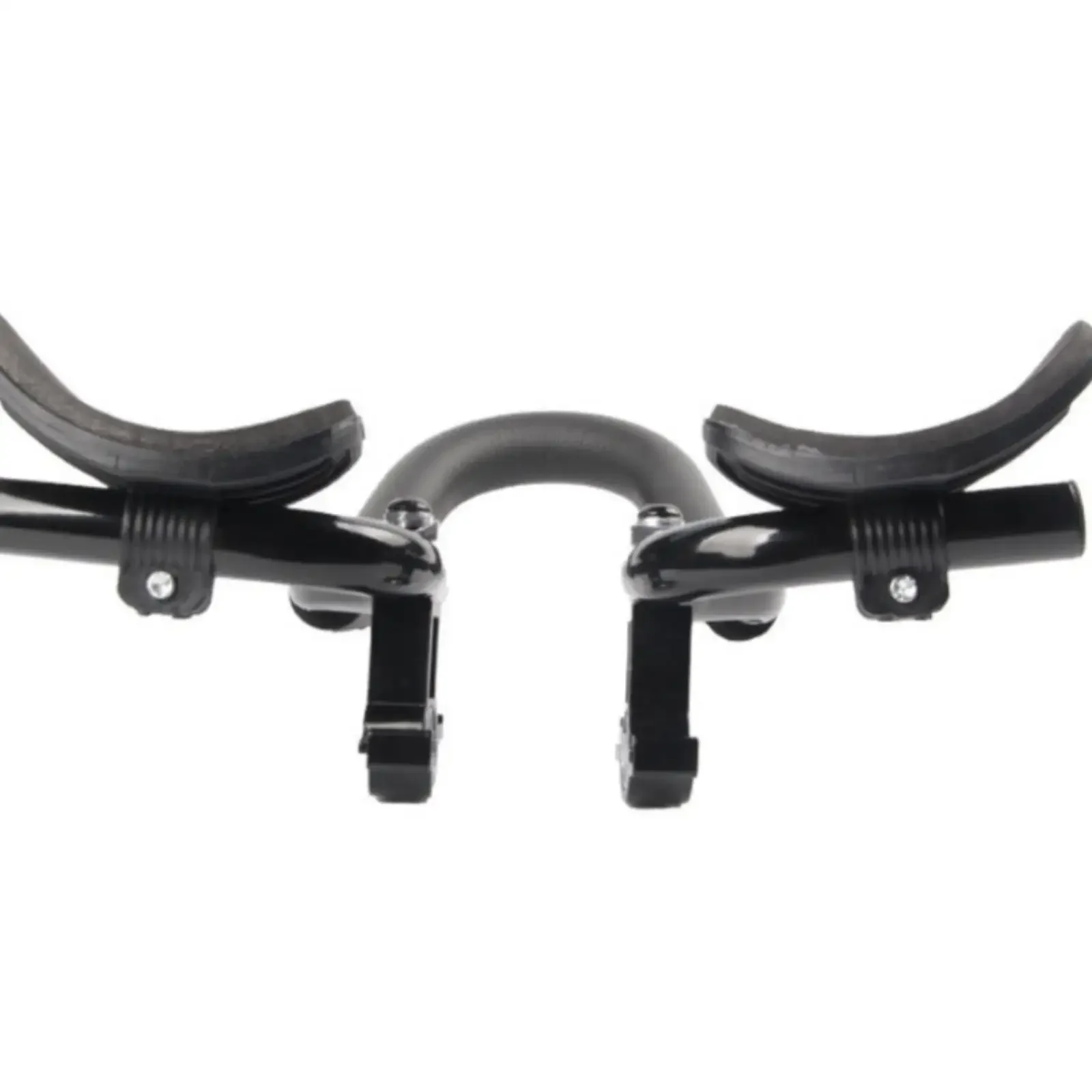 Bicycle Aerobars Aluminum TT Handlebar Extension Ergonomic Design Secure Clamp with Padded Armrests for Time Trial