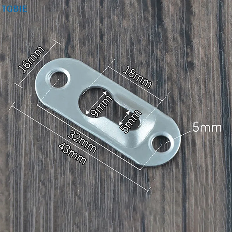[TL]【TL】20pcs/Set Picture Hangers 44mmX16mm Metal Keyhole Hanger Fasteners for Picture Photo Frame Furnniture Cabinet Accessory