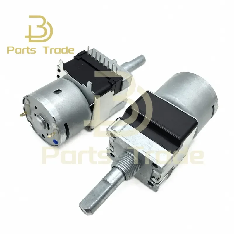 for RK168 A50K Dual Motor Potentiometer Single Row 8 Pin Half Shaft Volume Control Amplifier Without Tap