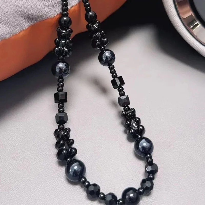 Black Teddy Bear Phone Case Chain Pendant Hanging On Wrist To Prevent The Phone Chain From Falling Off view 4