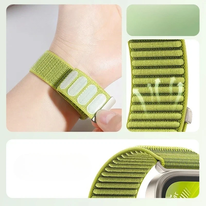 حزام حلقة من النايلون لساعة Huawei Watch Fit 4 Pro، حلقة مضفرة من النايلون، حزام ساعة Huawei Watch Fit 3/4