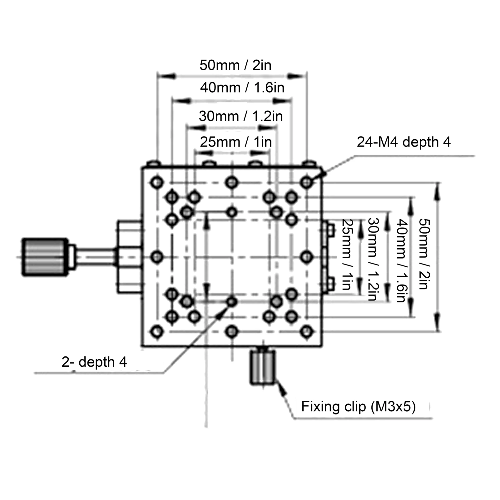 منصة يدوية لطاولة المسرح الخطي المنزلقة من سبائك الألومنيوم عالية الدقة لـ XSC60