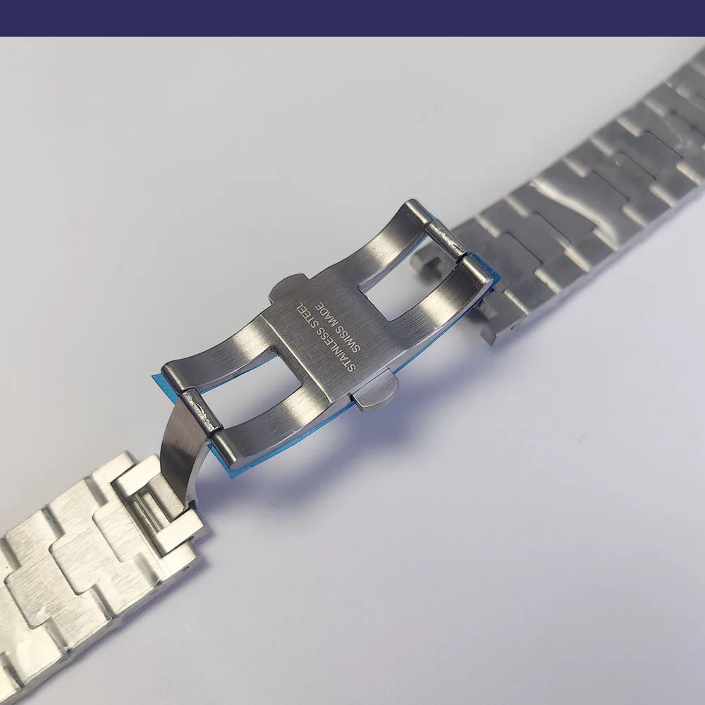 21 MM Einzelne Edelstahl Armband Flache Schnittstelle Für Die Neue Fashion Square Uhr Fall Armband Reparatur Ersatzteile