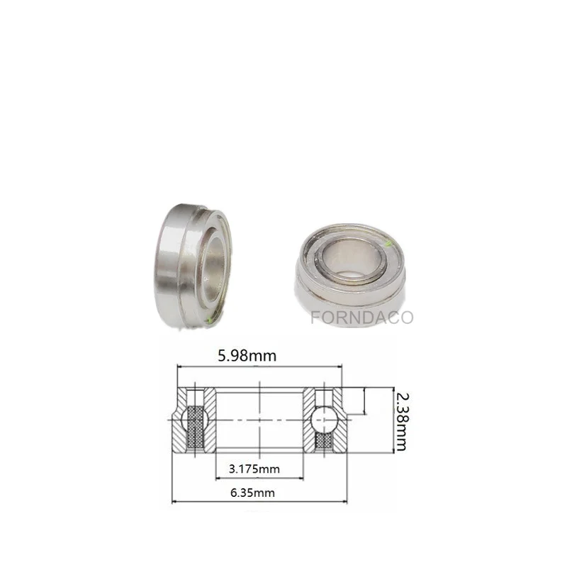 5 sztuk łożyska dentystyczne SR144TLKZN dla Dabi szybka prostnica rozmiar 3.175x6.35x5.98x2.38mm krok dentysta kulka ceramiczna