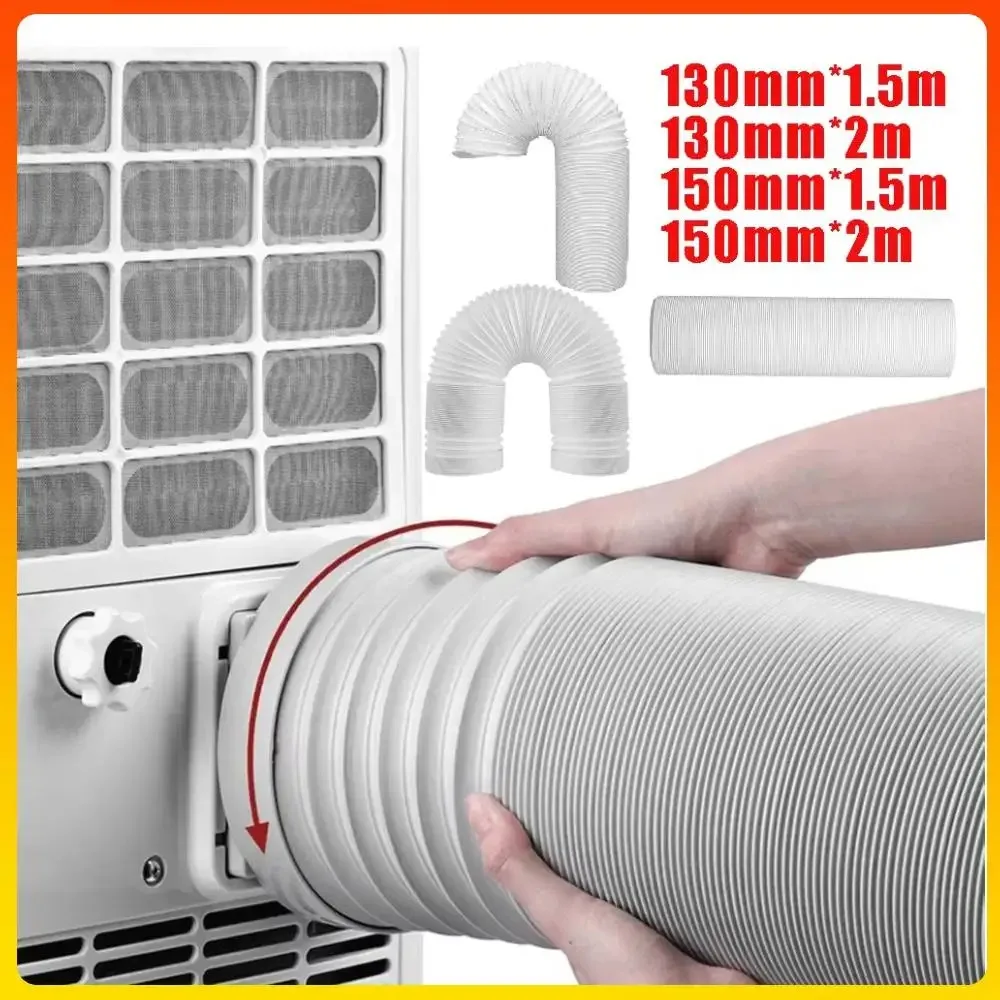 Stretch PAC Exhaust Duct Pipe Universal Portable Air Conditioner Vent Extension Hose 130mm 150mm Replacement Vent Tube