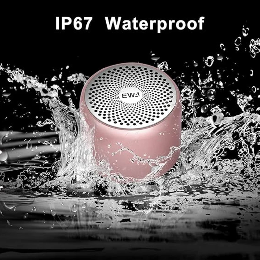 EWA A106 Pro Portable Wireless Bluetooth Speaker,Enhanced Bass Sound Passive Radiator,IPX7 Waterproof Speaker With Carry Case