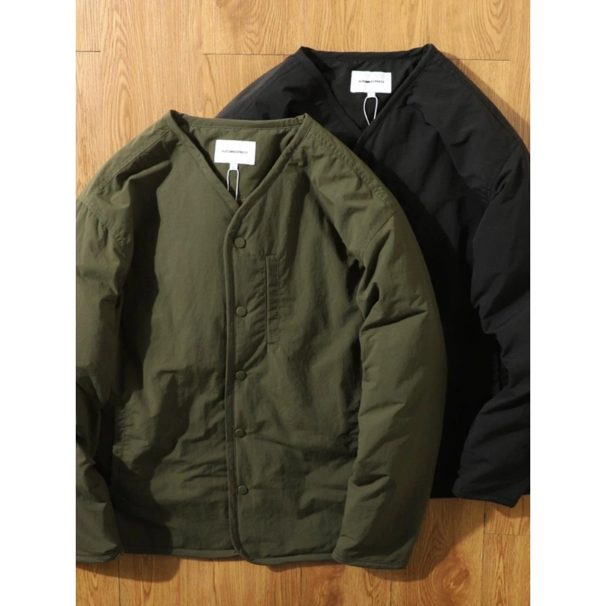 

Мужская хлопковая куртка в стиле ретро без подкладки, модная, водонепроницаемая, рабочая, с V-образным вырезом, на пуговицах, свободного кроя, из полиэстера...