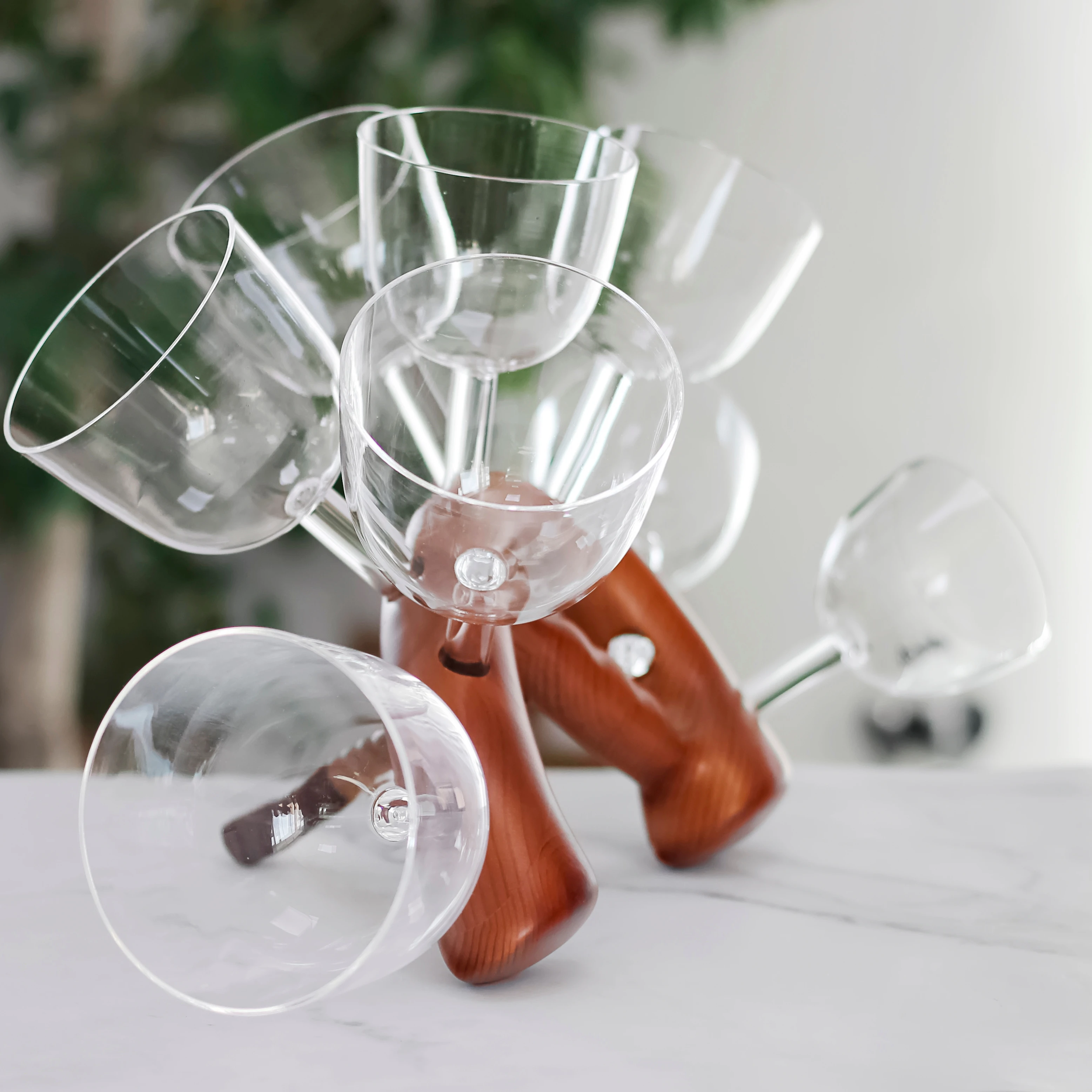 Crystal Singing Bowl Handle Set Sound Healing Tools Transparent Bowl Handheld Yoga Meditation Sound Bowl Chakra Crystal