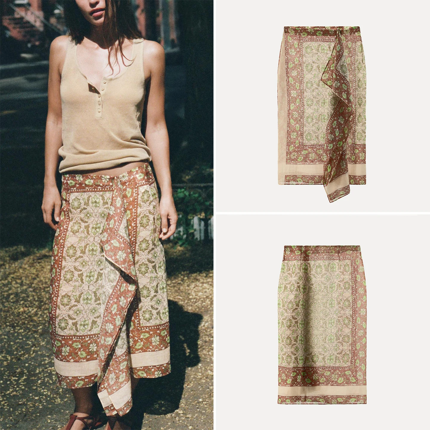 Fashionable Unusual Print Skirt Women's Autumn 2026 New Style Individuality Versatile Standard Waist Other Material Other Pro...