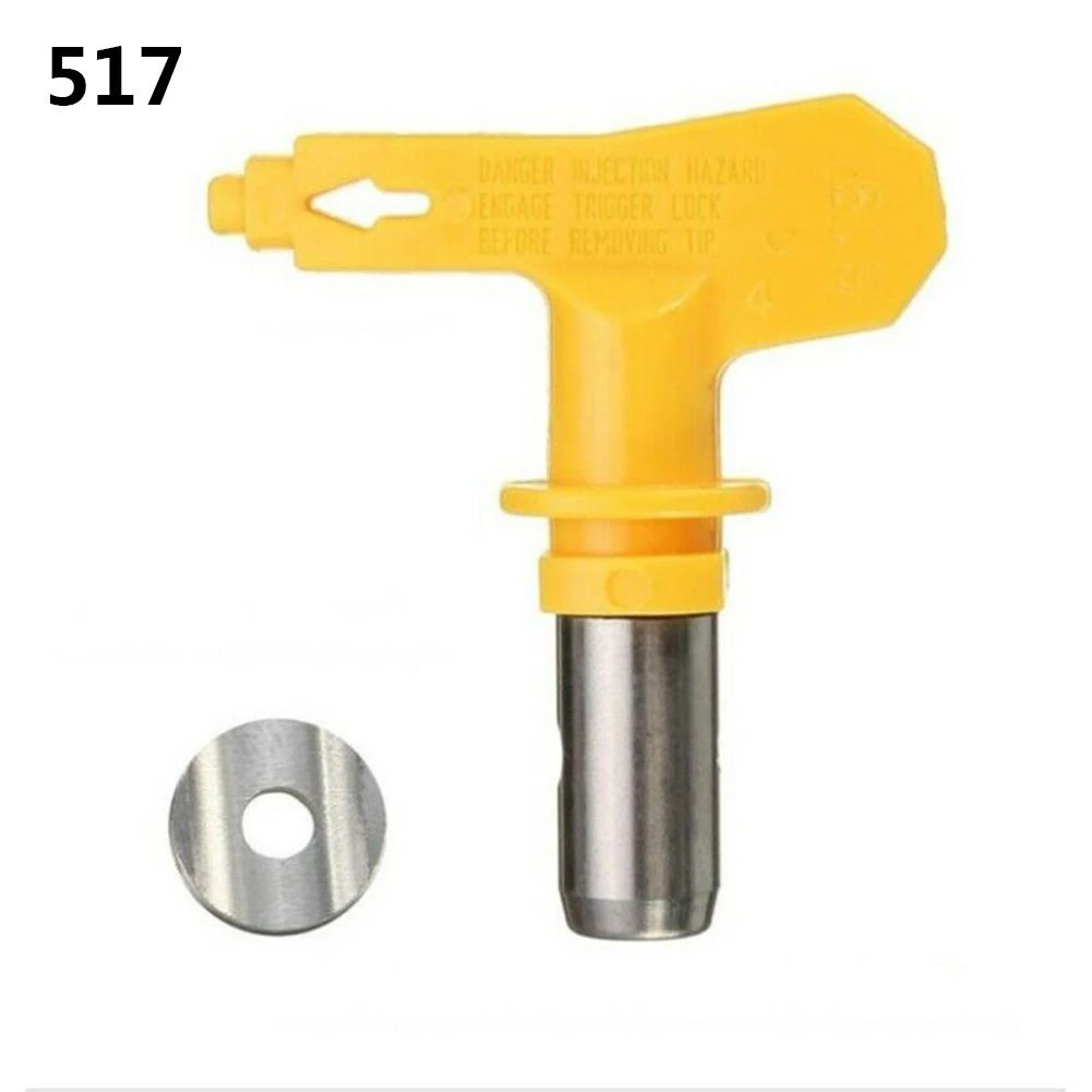 Airless Spray Gun Tip Nozzle Yellow Airbrush Paint Spray Tip Nozzle 511 513 515 517 519 521 523 525 531 Paint Sprayer Power Tool