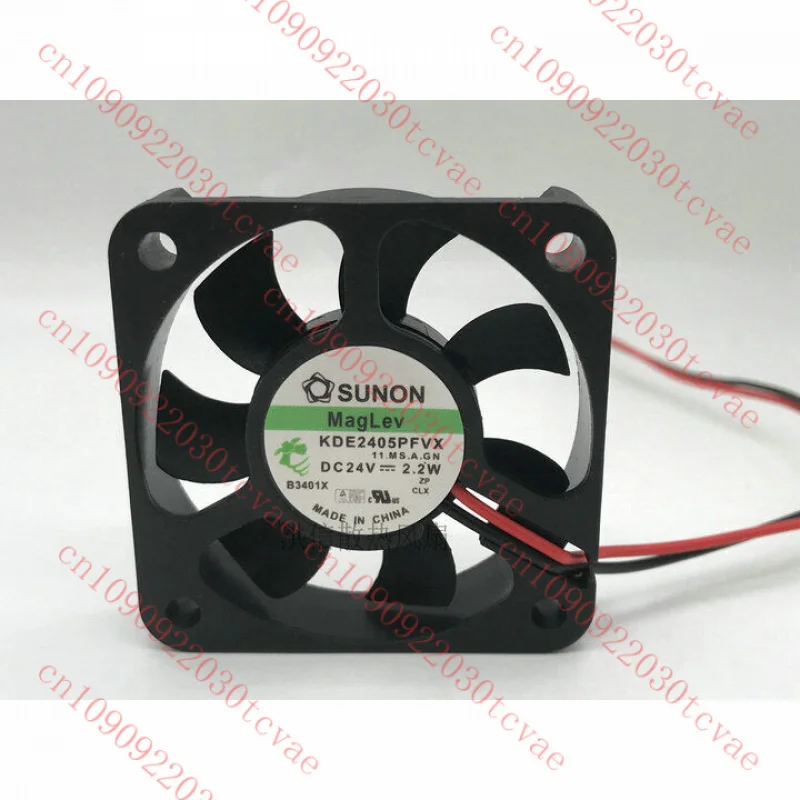 

For SUNON 5CM KDE2405PFVX 5010 24V 2.2W 50mm 2-wire inverter cooling fan